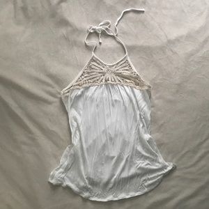 O’Neill High neck macrame tie top